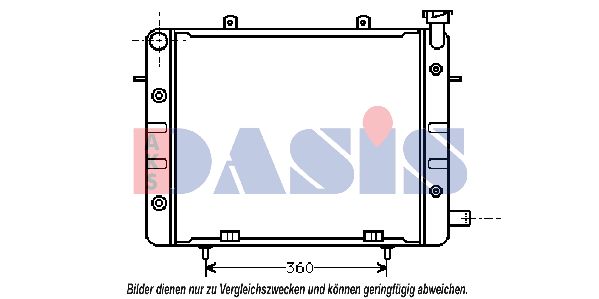 AKS DASIS Radiaator,mootorijahutus 151350N